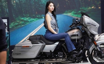 Cận cảnh mẫu xe phân khối lớn Harley-Davidson đắt hơn nhiều ô tô tại Vietnam Motor Show 2024