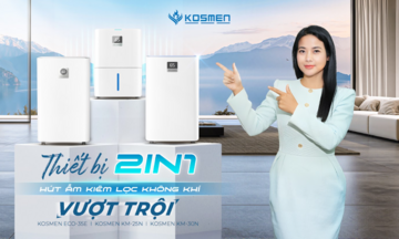 Kosmen: Máy hút ẩm kiêm lọc không khí 2 trong 1 cho gia đình Việt