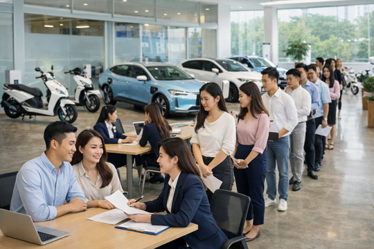 Người mua xe điện sắp được vay lãi suất thấp hơn thị trường 2–3%