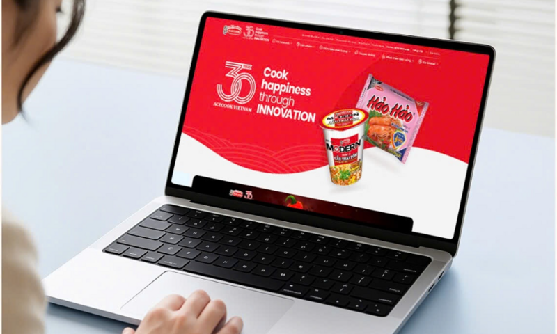 Acecook Việt Nam ra mắt website mới nhân dịp kỷ niệm 30 năm ngày bán hàng đầu tiên