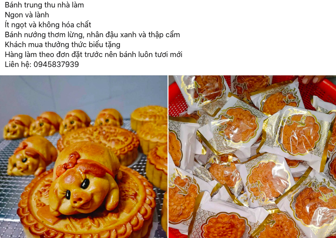 'Chợ mạng' sôi động mùa trung thu, bánh nhà làm hút khách vì giá rẻ
