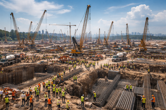 Vingroup dựng “bộ máy” thi công khổng lồ, một mắt xích mới nổi lên