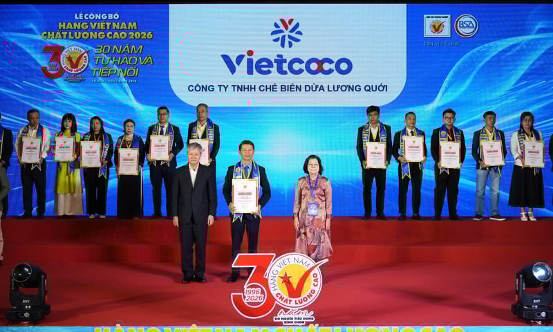 Vietcoco được vinh danh 'Hàng Việt Nam Chất lượng cao'