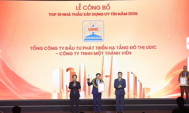 UDIC được vinh danh TOP 10 & TOP 5 tại Lễ công bố công ty uy tín ngành bất động sản - xây dựng - vật liệu xây dựng