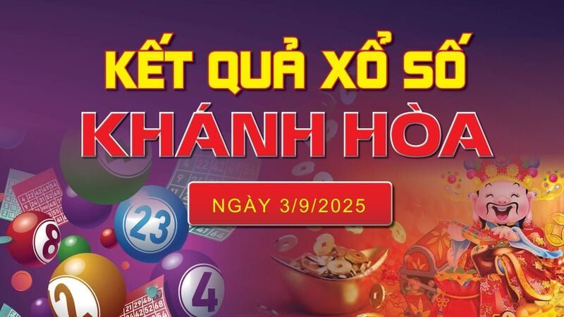 XSKH 3/9, kết quả xổ số Khánh Hòa hôm nay 3/9/2025, KQXSKH 3/9