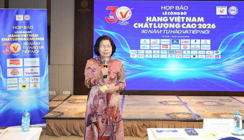 Công bố 581 doanh nghiệp Hàng Việt Nam chất lượng cao 2026