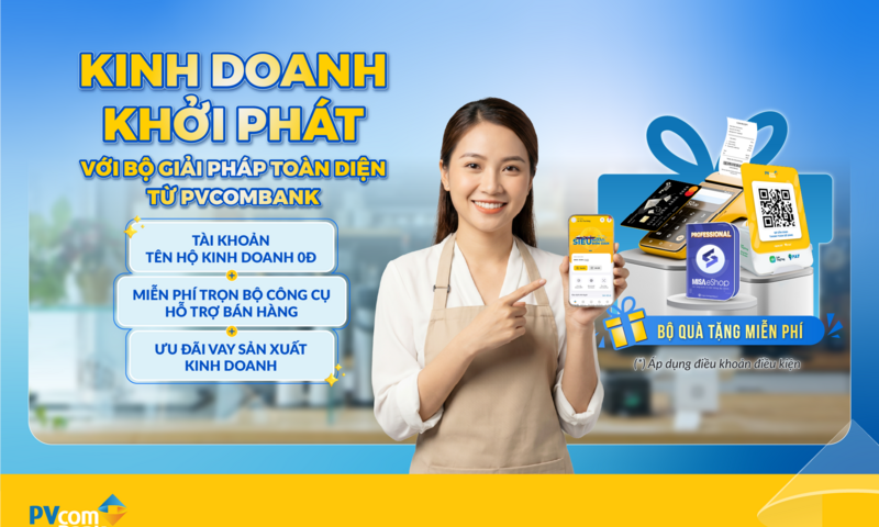 PVcomBank ra mắt giải pháp bán hàng toàn diện cho Hộ kinh doanh