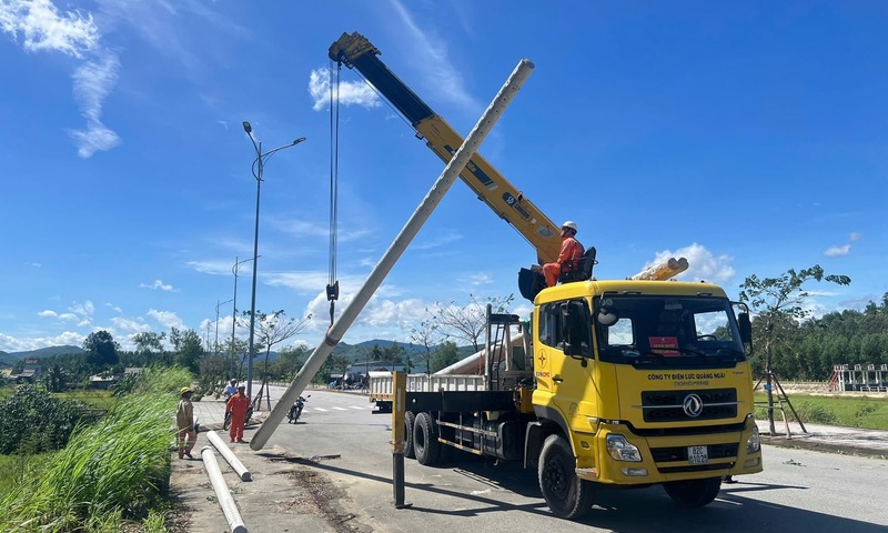 PC Quảng Ngãi: Khẩn trương khắc phục hậu quả cơn bão số 13 Kalmaegi