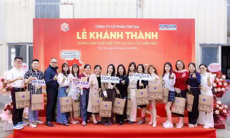 Top Gia khánh thành xưởng giấy 10.000m², đạt mục tiêu nội địa hoá 100%