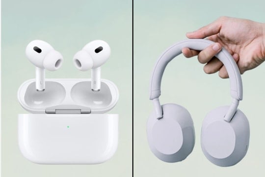 Sony WH-1000XM5 và AirPods Pro 2: Cuộc so kè tai nghe chống ồn cao cấp 2025